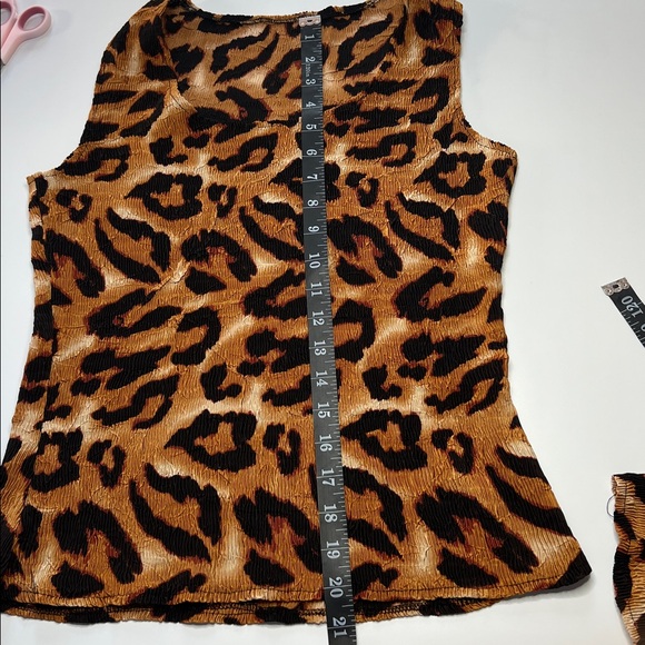 The Nanny Leopard Print Women's Tank Top Cardigan 2pc set vintage y2k small - Picture 6 of 12